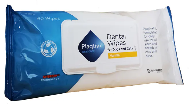 Hovedbilde Plaqtiv+ Dental Wipes 60stk